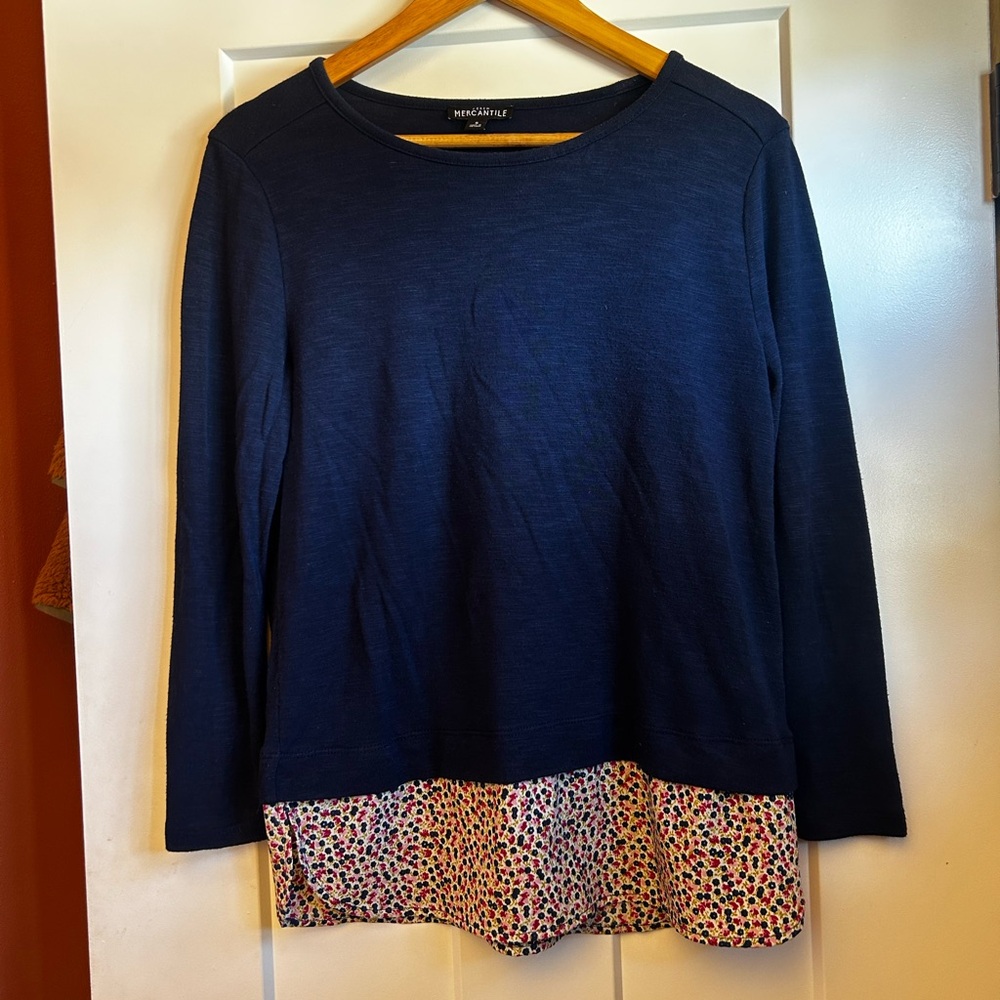 J Crew Floral Top Size S